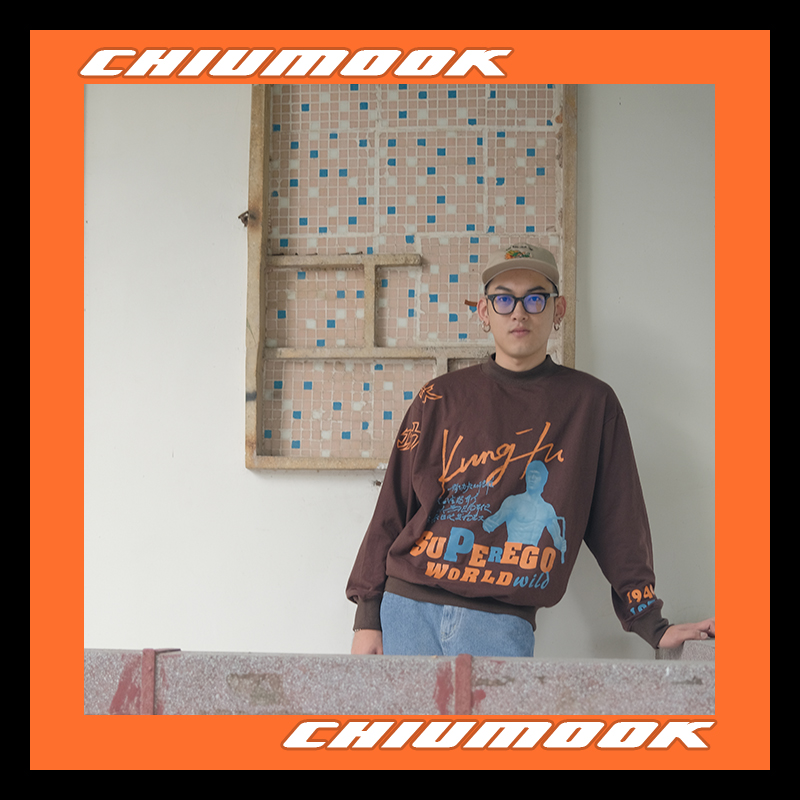 SUPEREGO 功夫系列功夫系列致敬李小龙长袖高领复古卫衣