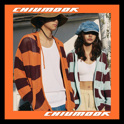 OSCILL开衫连帽针织毛衣