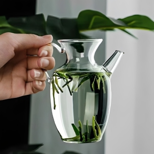 高硼硅玻璃小宋壶自带过滤仿宋茶壶中式泡茶壶家用绿茶壶透明耐热
