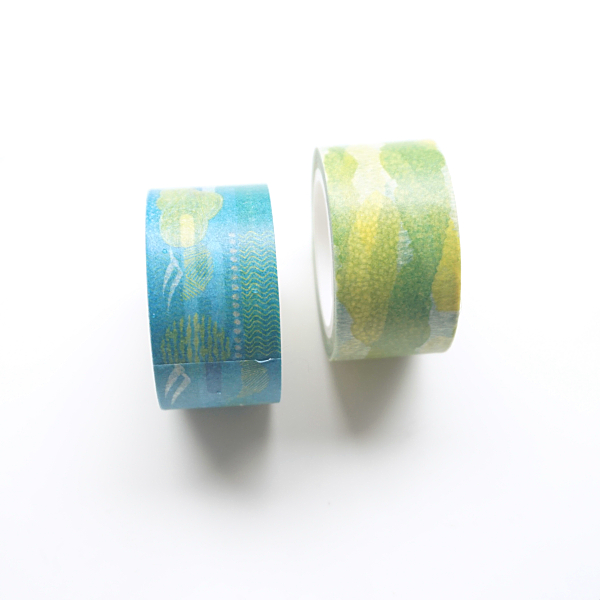 中国风和纸胶带手帐拼贴画