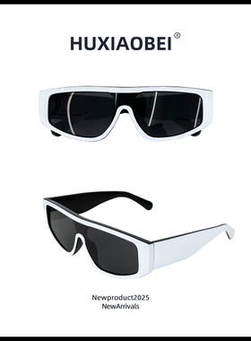 出游方形未来感男女拼接墨镜