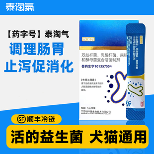 泰淘气益生菌药字号10条软便拉稀腹泻专用调理肠胃猫咪狗狗太宠物