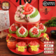 盖盖有口福非遗传承手工寿桃馒头生日祝寿胶东花饽饽花馍寿宴礼盒