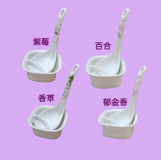 康宁玻璃锅餐具专用配件骨瓷大汤勺套组装单品香草百合紫莓郁金香图片