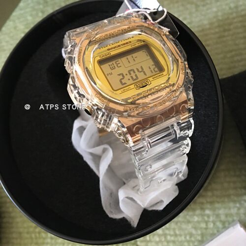 现货 casio35周年 透明 金色  g  shock 限量