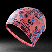 ORDER 0021 OUT 抓绒内衬印花毛线帽滑雪户外运动跑步55 65cm