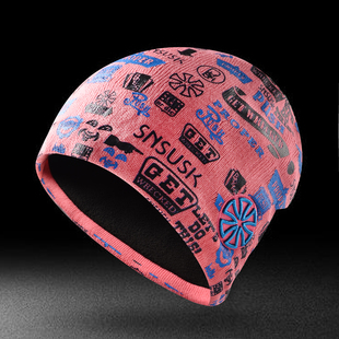 抓绒内衬印花毛线帽滑雪户外运动跑步55 OUT 0021 ORDER 65cm
