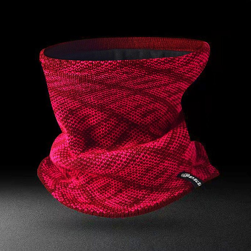 抓绒内衬滑雪护具套头围脖毛线帽