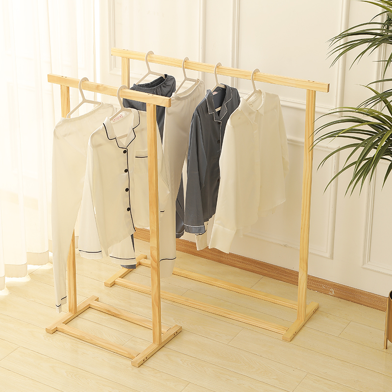 门框挂衣架落地杆式无漆无蜡