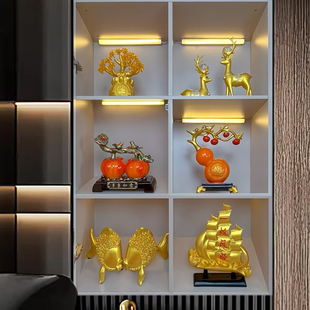 中式简约酒柜摆件客厅柜子装饰品玄关室内家居摆设品电视柜工艺品