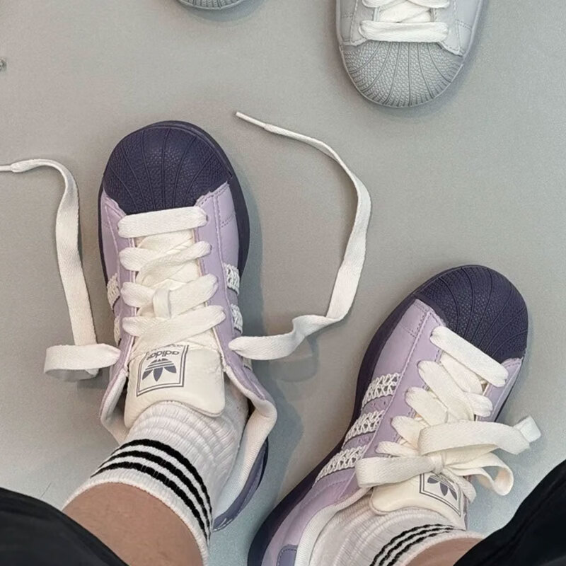 Adidas/阿迪达斯女鞋板鞋 26夏秋季新款时尚经典贝壳头百搭休闲鞋
