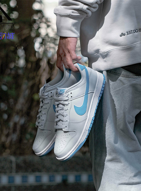 Nike耐克男鞋Dunk Low Retro蓝灰色休闲鞋低帮复古板鞋DV0831-001