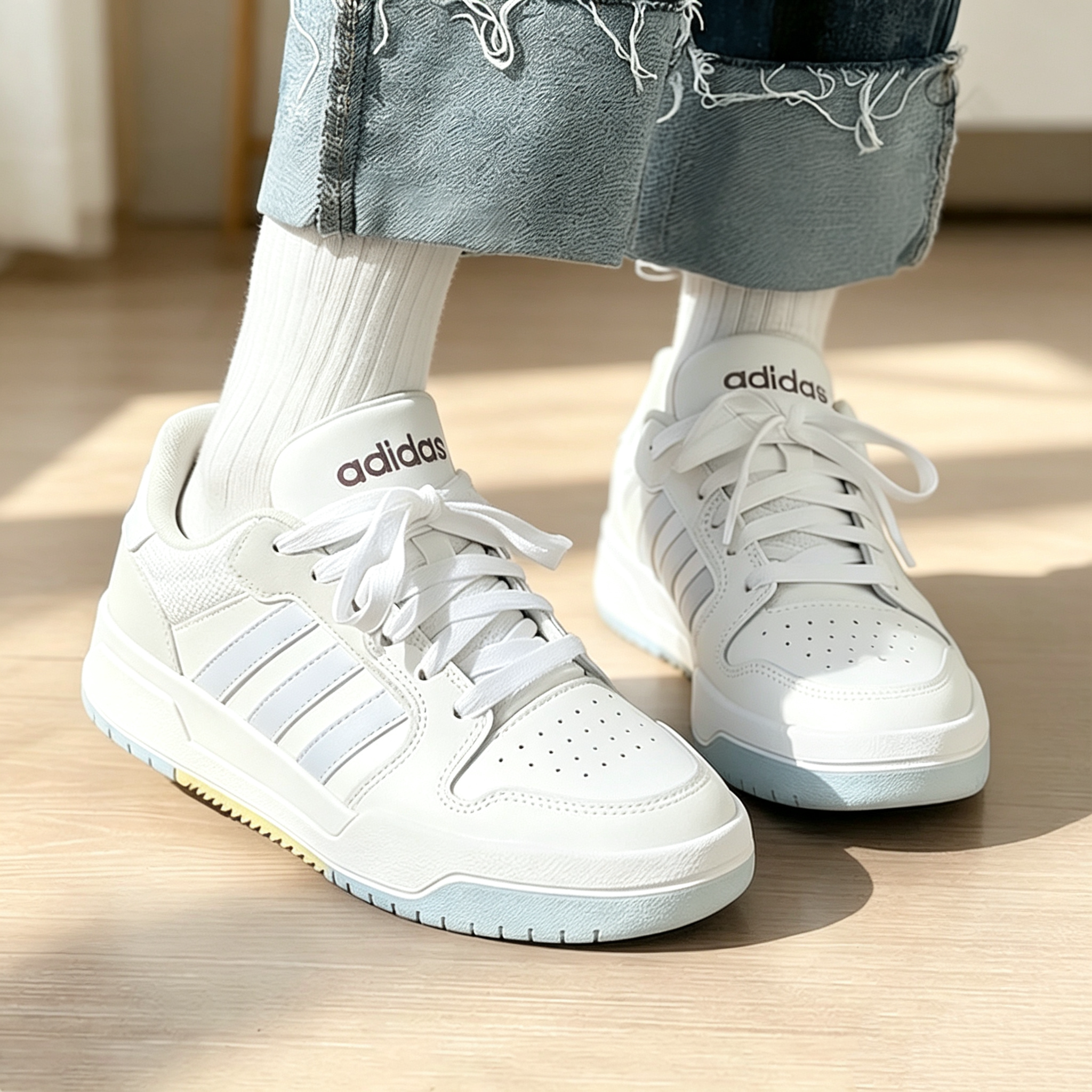Adidas/阿迪达斯休闲女鞋 26秋冬新款ENTRAP潮流时尚舒适低帮板鞋