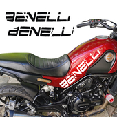 摩托车改装 防水 车身改色膜适用贝纳利幼狮500油箱字母侧贴花个性