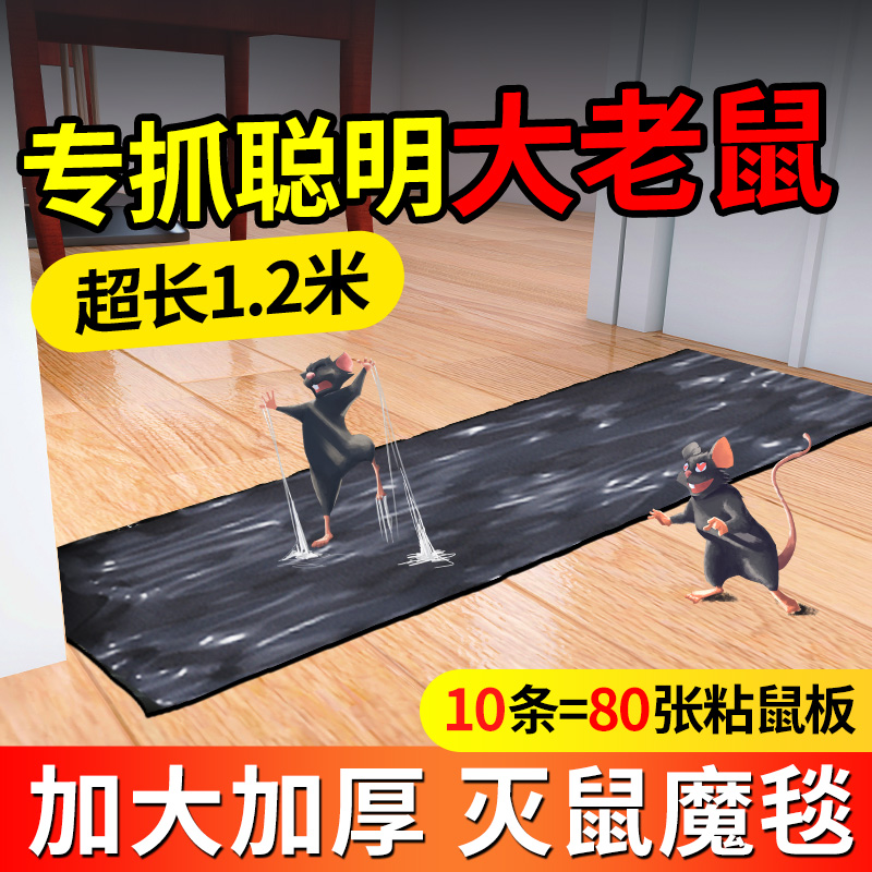 老鼠贴超强力粘鼠神器魔毯家用