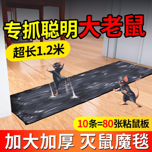 老鼠贴超强力粘鼠神器魔毯家用