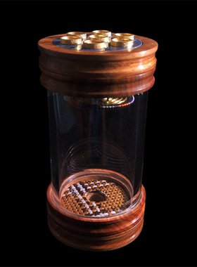 罐王•S169•梨木细眸•徐老草花梨小铜七眼钻石五星簧60*125