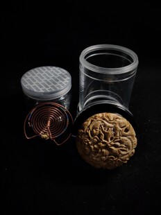 S97 李勇65×135蝈蝈罐子椰壳蒙心配紫铜青蛙簧