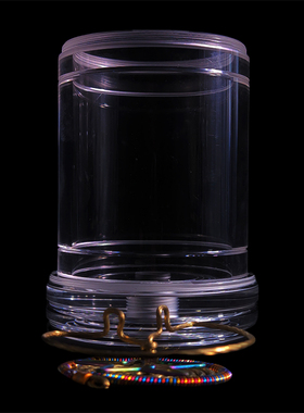 S164李勇罐65*125蝈蝈宠物鸣虫具徐一舟五星簧活体亚克力有机叫罐