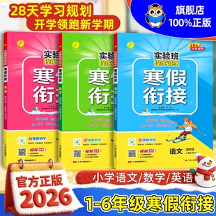 2026春春雨实验班寒假衔接作业一二三四五六年级下册语文数学英语人教苏教译林北师大版寒假一本通作业本提优强化练习册