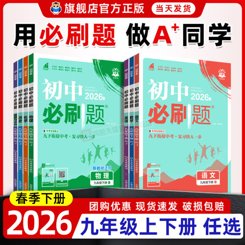 官方旗舰店】初中必刷题九年级