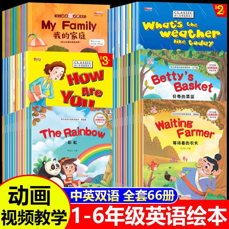 【视频教学】英语绘本一二三年级启蒙绘本儿童幼儿分级阅读四五六年级下册老师推荐纯正发音小学生英文课外阅读少儿故事书有声绘本