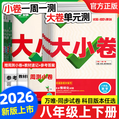 初中万唯中考大小卷八年级下册