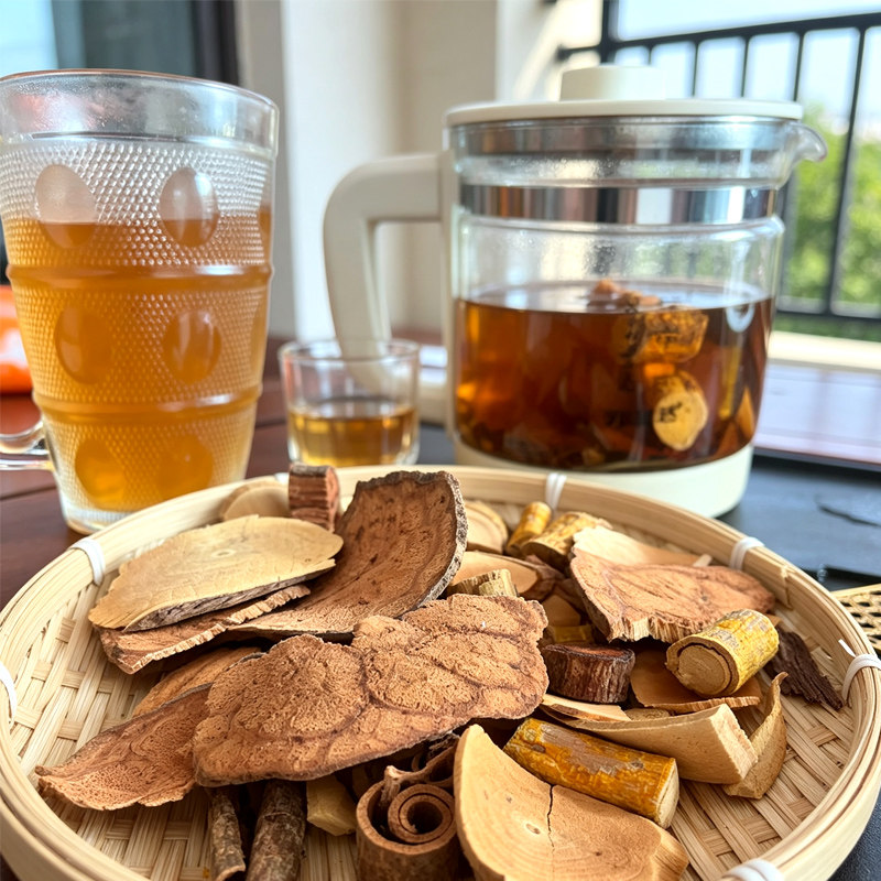 山根茶祛湿茶汤料包排湿气