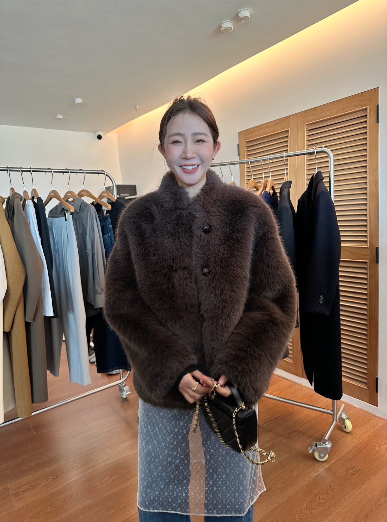 widelia气质简约宽松外套女