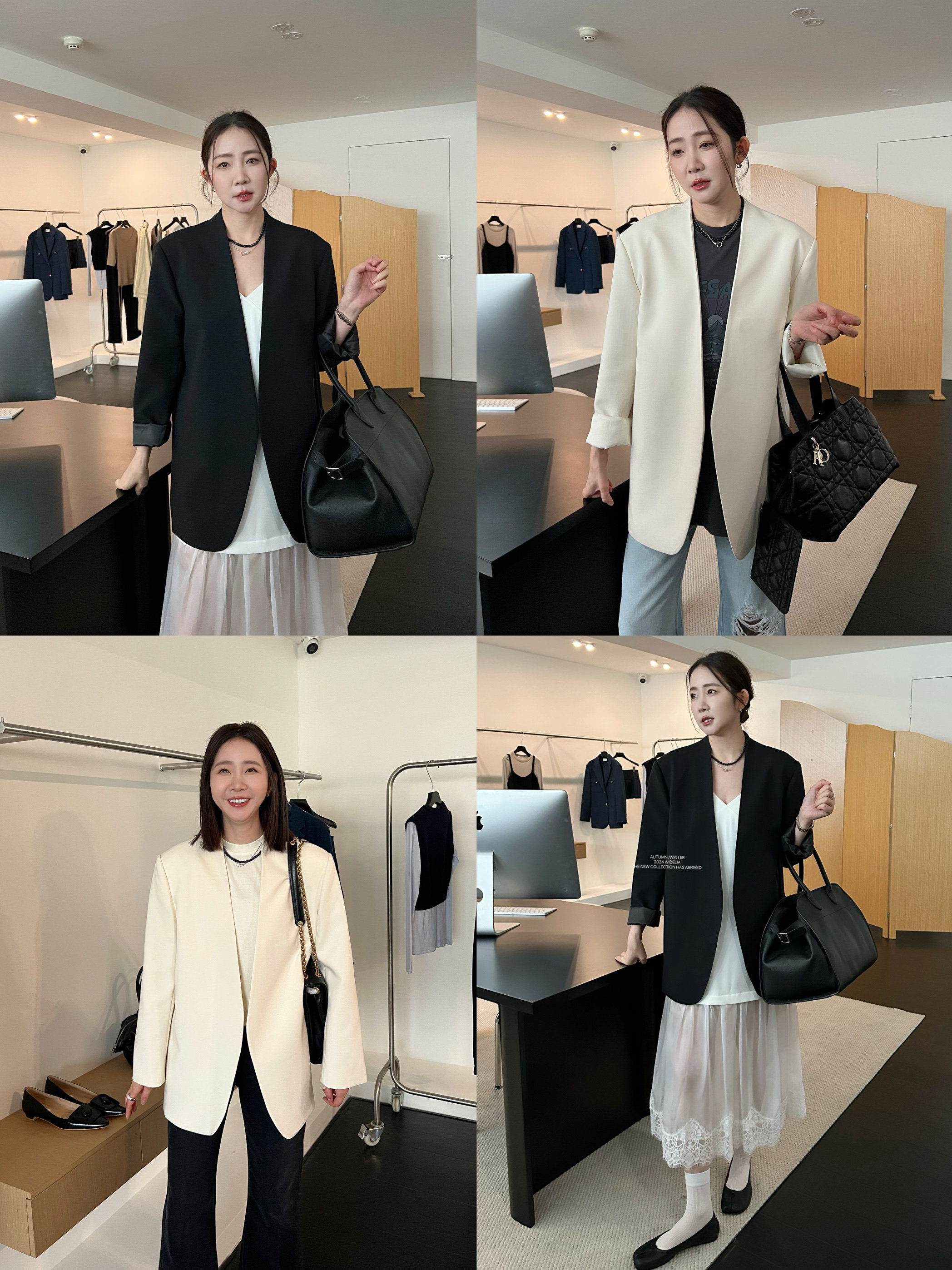 widelia西装女外套高级感2024年春秋简约休闲V领宽松气质西服上衣,女装/女士精品,西装,淘宝优惠券,粉丝福利购,淘宝优惠卷