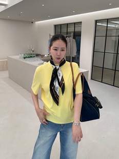 widelia2026春夏新款基础款韩版立领百搭显瘦短袖T恤上衣女7061