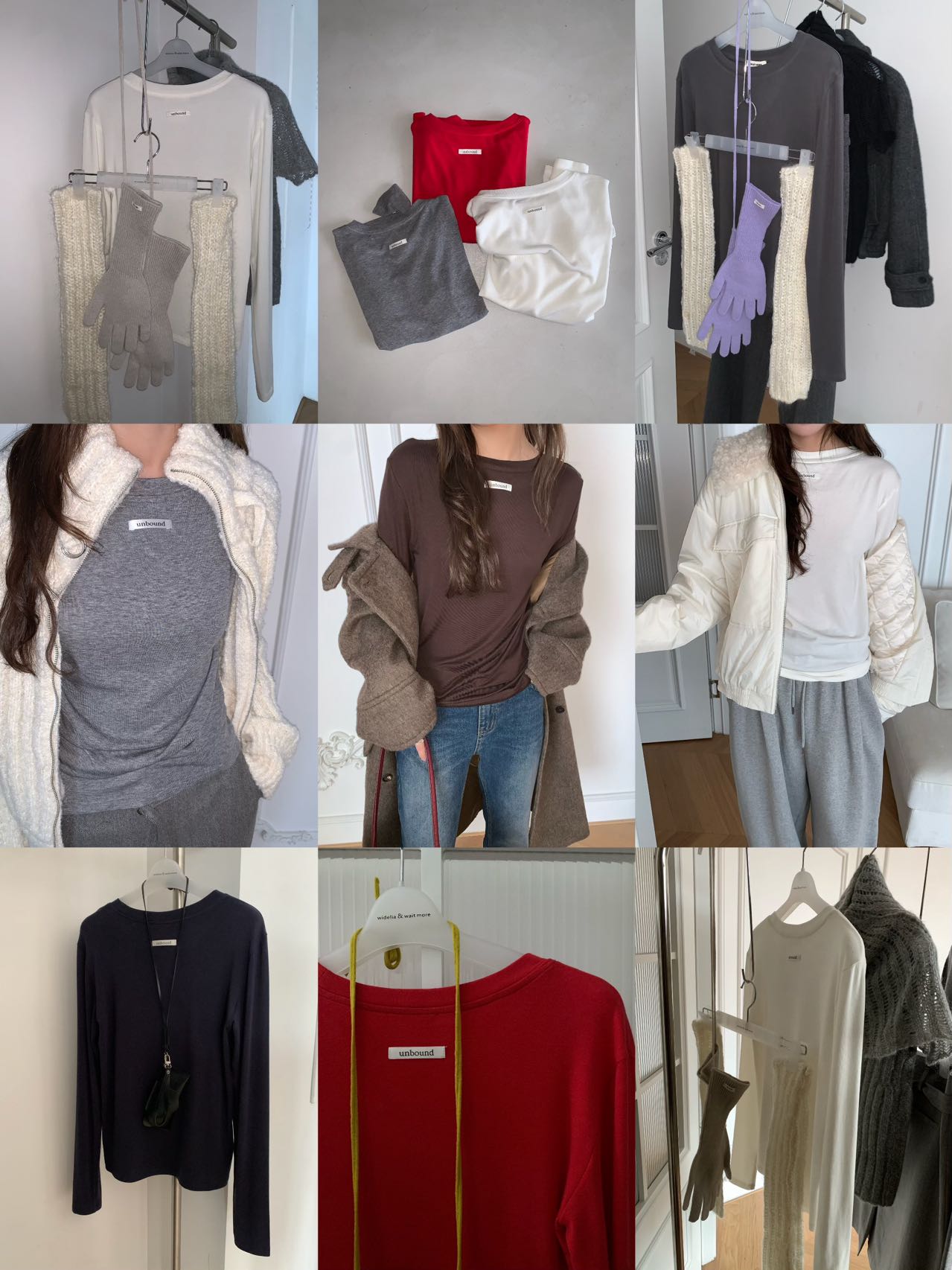 waitmore2025秋冬韩版宽松显瘦百搭休闲两面穿天丝羊毛打底衫上衣