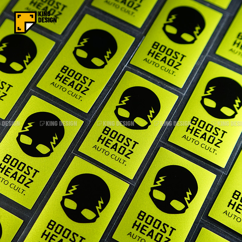 国王车贴 骷髅荧光绿改装车贴个性电脑主机箱装饰贴 防水划痕贴