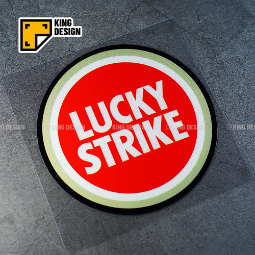 国王车贴 ucky strike贴花电动摩托车油箱盖改装贴防水防晒反光贴