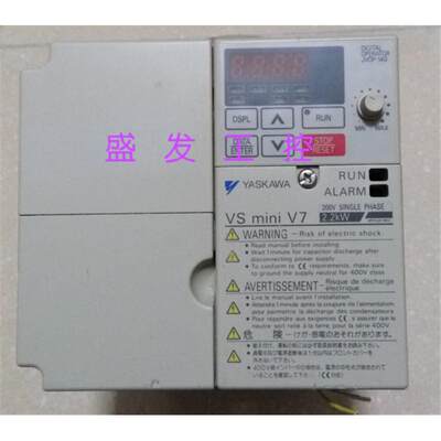 安川变频器CIMR-V7AAB2P2 220V 2.2KW 二手原装 质量包好有保修