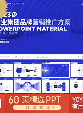 蓝色高级领导夸奖的招商方案产品设计用户交互逻辑关系ppt思维图