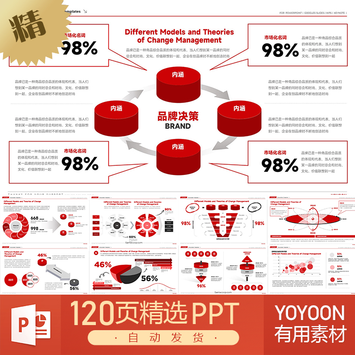 BCG波士顿咨询投行财务报表数据财报统计总结分析模型管理PPT模板