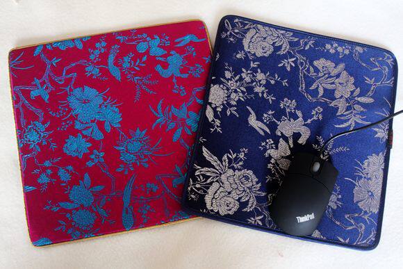 礼品工艺品南京云锦南京特产餐垫垫子花纹精品云锦鼠标垫杯垫现货