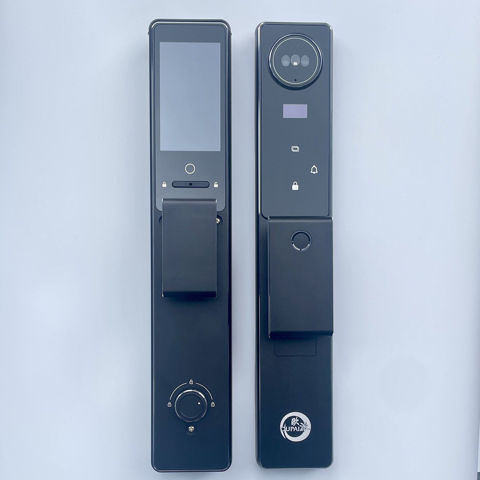 欧派人脸识别智能门锁家用指纹锁密码锁电子锁入户大门防盗门木门