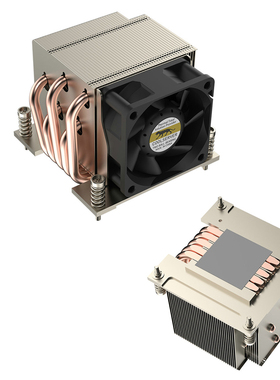 coolserver金钱豹2U 1700服务器CPU散热器 酷睿12 13 14代 5热管