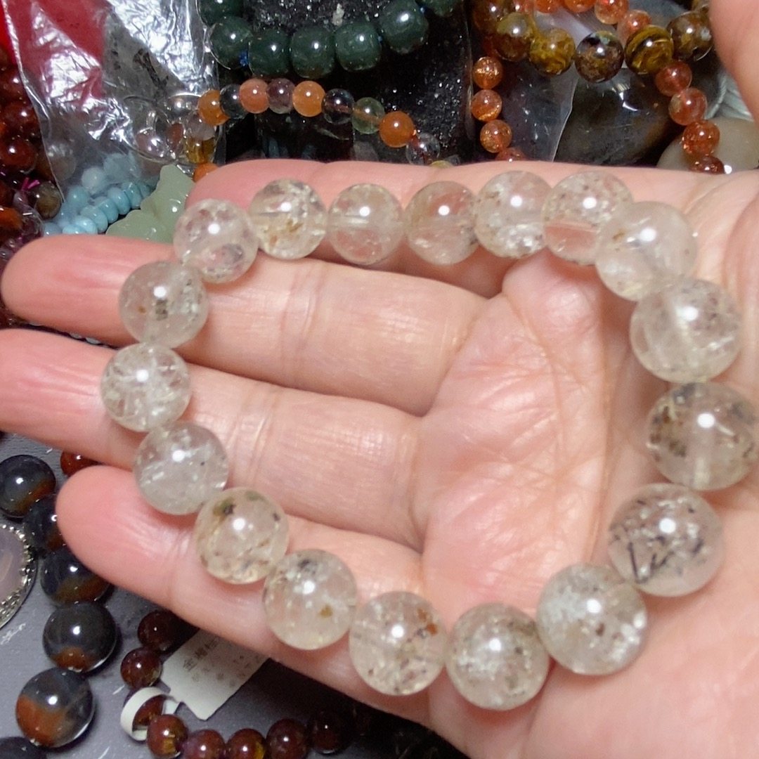 天然雪霜发水晶手链女款单圈时尚百搭饰品礼物送女友闺蜜44克,饰品/流行首饰/时尚饰品新,手饰/手串,淘宝优惠券,粉丝福利购,淘宝优惠卷