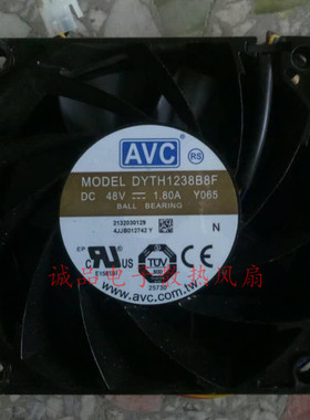 金属风机AVC12038 DYTH1238B8F 48V1.80A Y065华为服务器工业风扇