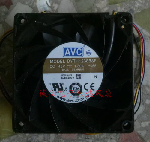 金属风机AVC12038 DYTH1238B8F 48V1.80A Y065华为服务器工业风扇