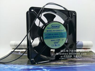 全新卡固KAKU KA1238HA2SAT 220V 12CM 12038 0.12A轴流 散热风扇