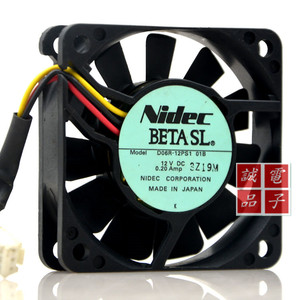 正品 NIDEC 12V 0.20A 6015 6cm 电源 机箱风扇 D06R-12PS1 01B