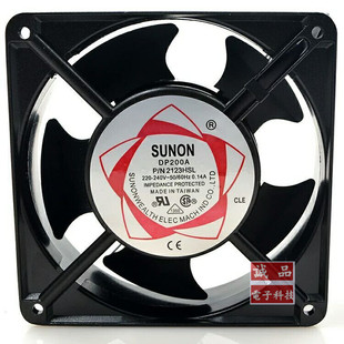 建准SUNON DP200A-2123HSL 220V 120*120*38铜包铝线12CM散热风扇