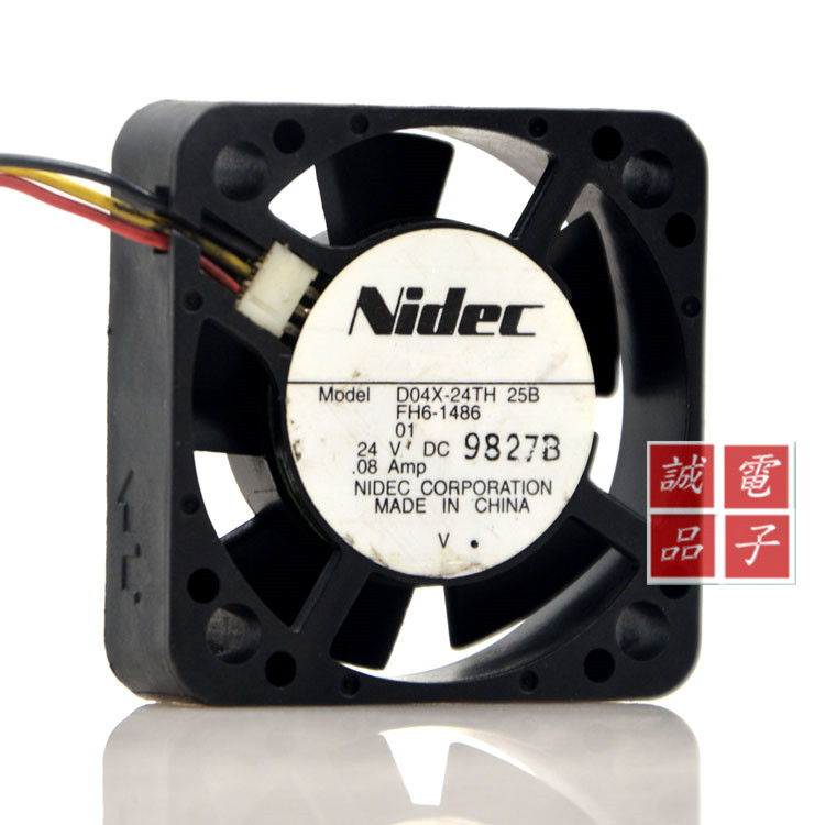 原装 日本 Nidec D04X-24TH 25B 4010 24V 0.08A 复印机散热风扇