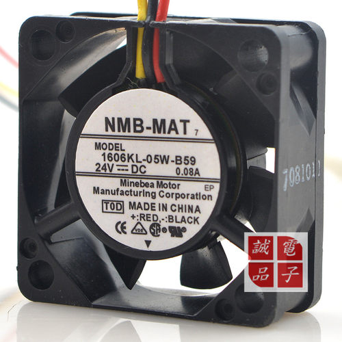 NMB 1606KL-05W-B59 24V 0.08A 4CM 4015 检测报警 数控机床风扇