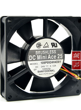 三洋SANYO 9CM 9025 109P0924H4D01 24V 0.12A 逆变 舞台灯光风扇