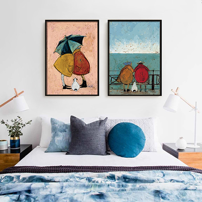 儿童房装饰画客厅背景墙壁画抽象现代装饰画